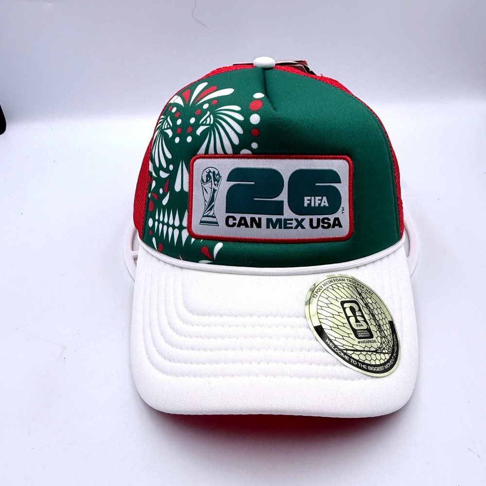 FIFA World Cup 26 Trucker Hat  Mexico Canada USA‎ Mesh Snapback OSFM